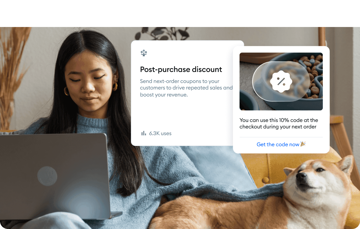 Encourage repeat orders with next-purchase incentives