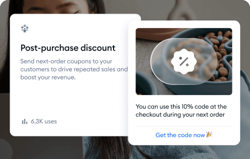 Encourage repeat orders with next-purchase incentives