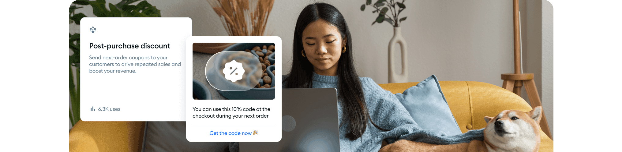 Encourage repeat orders with next-purchase incentives