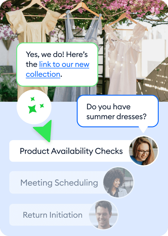 Our AI agent doesn’t just answer, it takes action