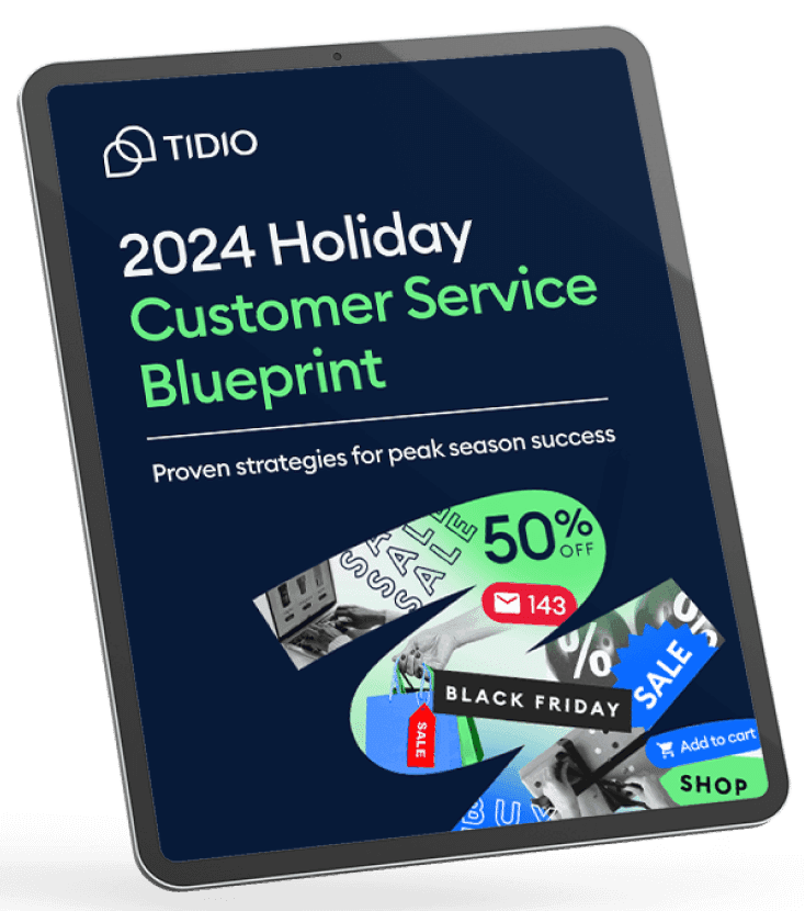 ebook cover - 2024 Holiday Customer Service Blueprint