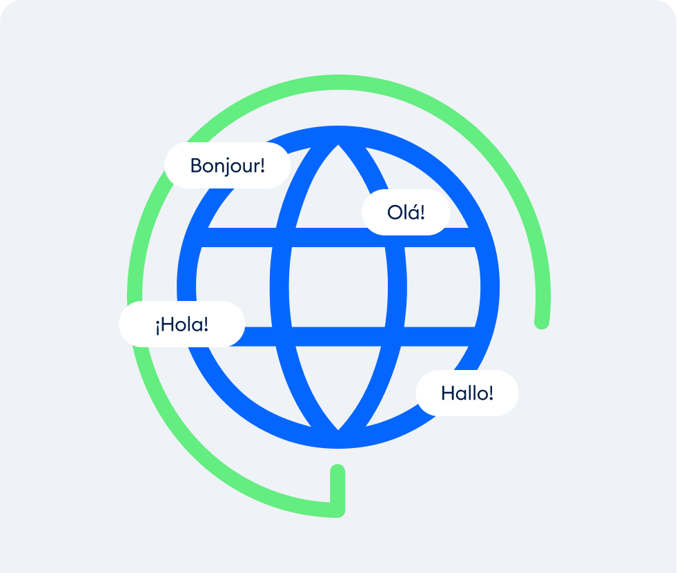 Ofrece recomendaciones en los idiomas de tus clientes