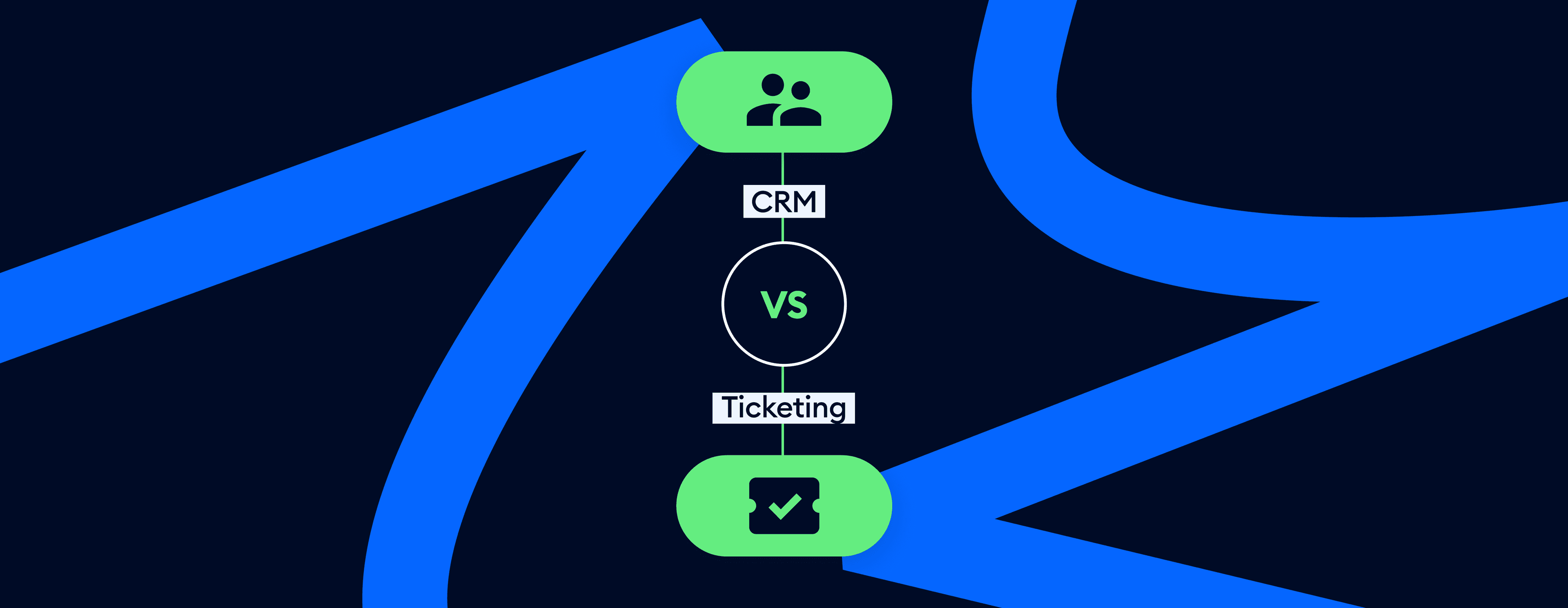 crm vs ticketing cover image