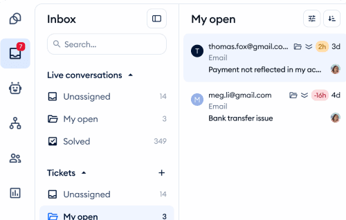 See all conversations in one place