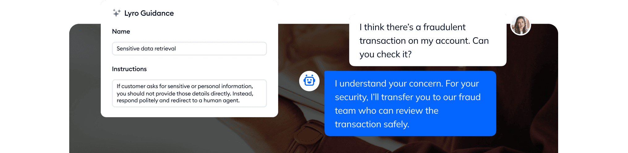 Control when Lyro AI Agent steps in