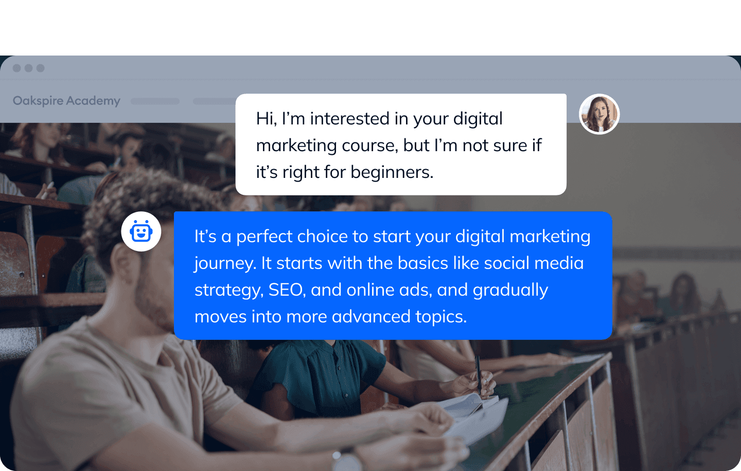 Turn interest into applications