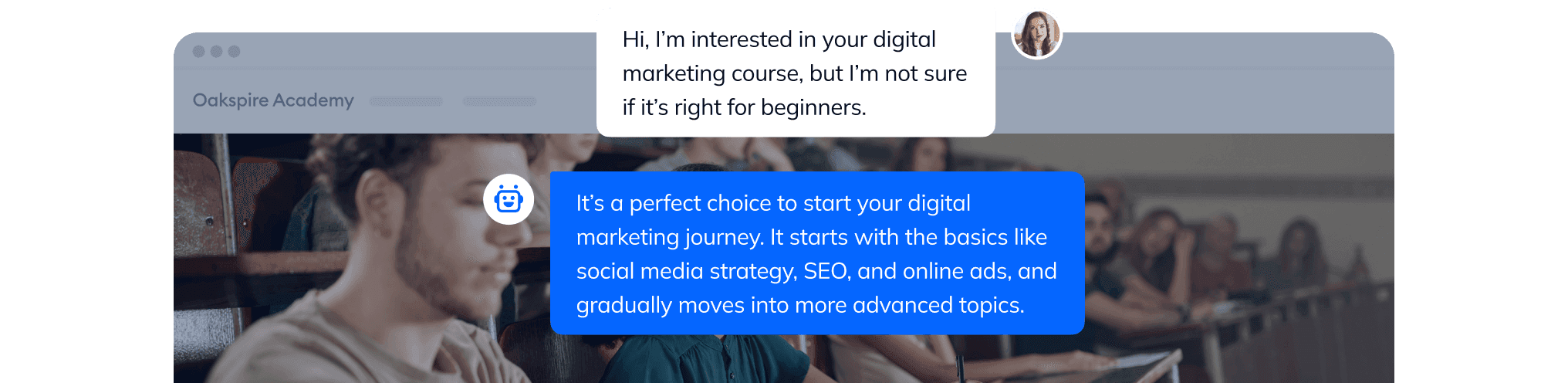 Turn interest into applications