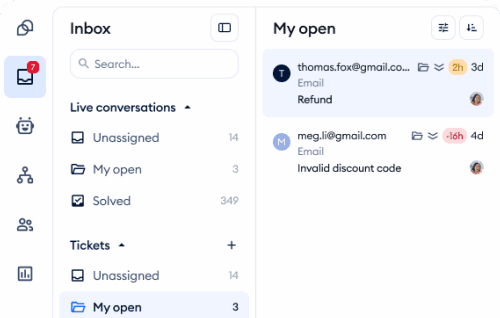 Manage all user interactions in one workspace