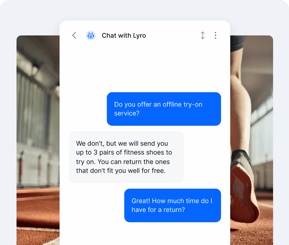Solve problems in real time with live chat