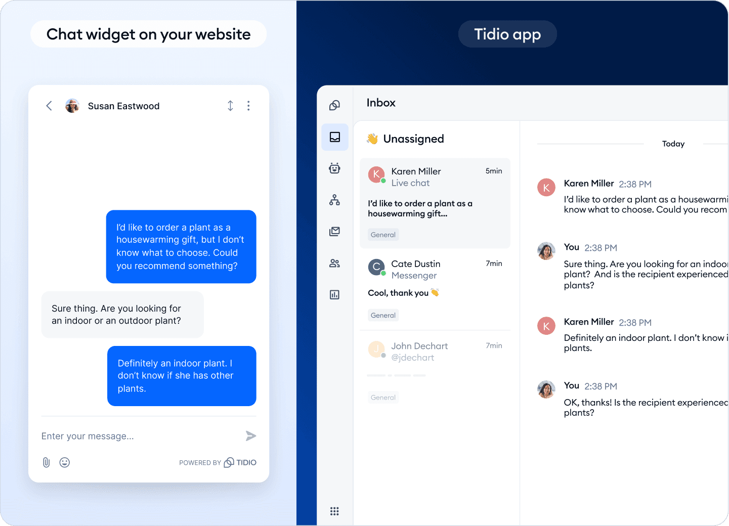 Chatbot AI supports shoping