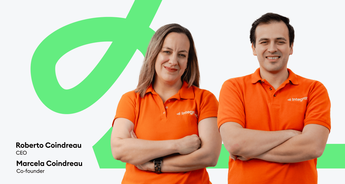 founders of Integratec in orange polos