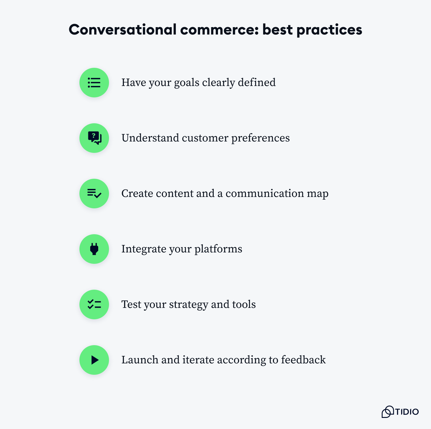 practices for implementing conversational commerce