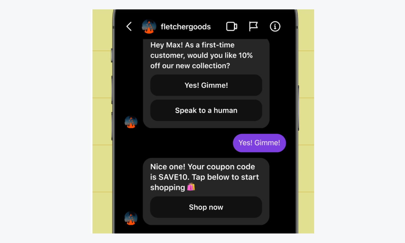 manychat chatbots for ecommerce