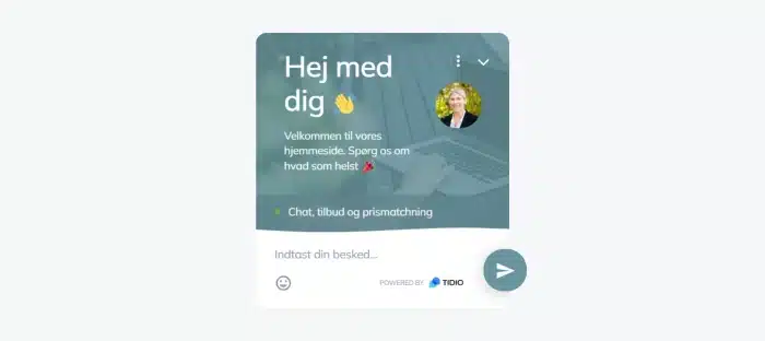 Example of a multilanguage greeting using Tidio's chat flow.