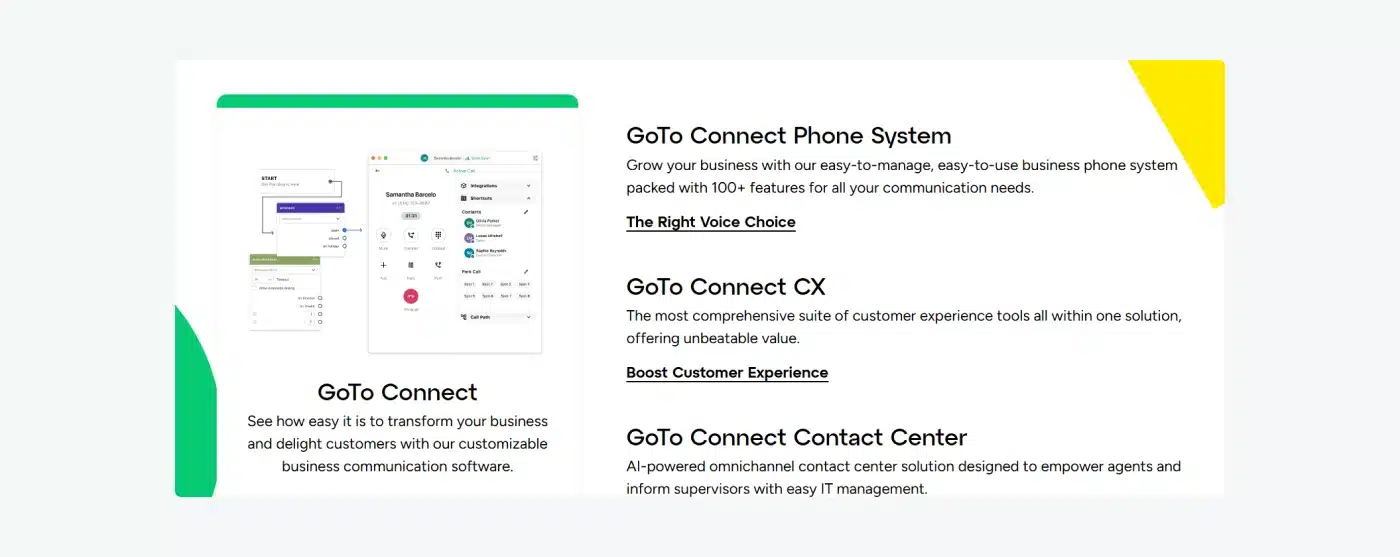 GoToConnect's call management features.