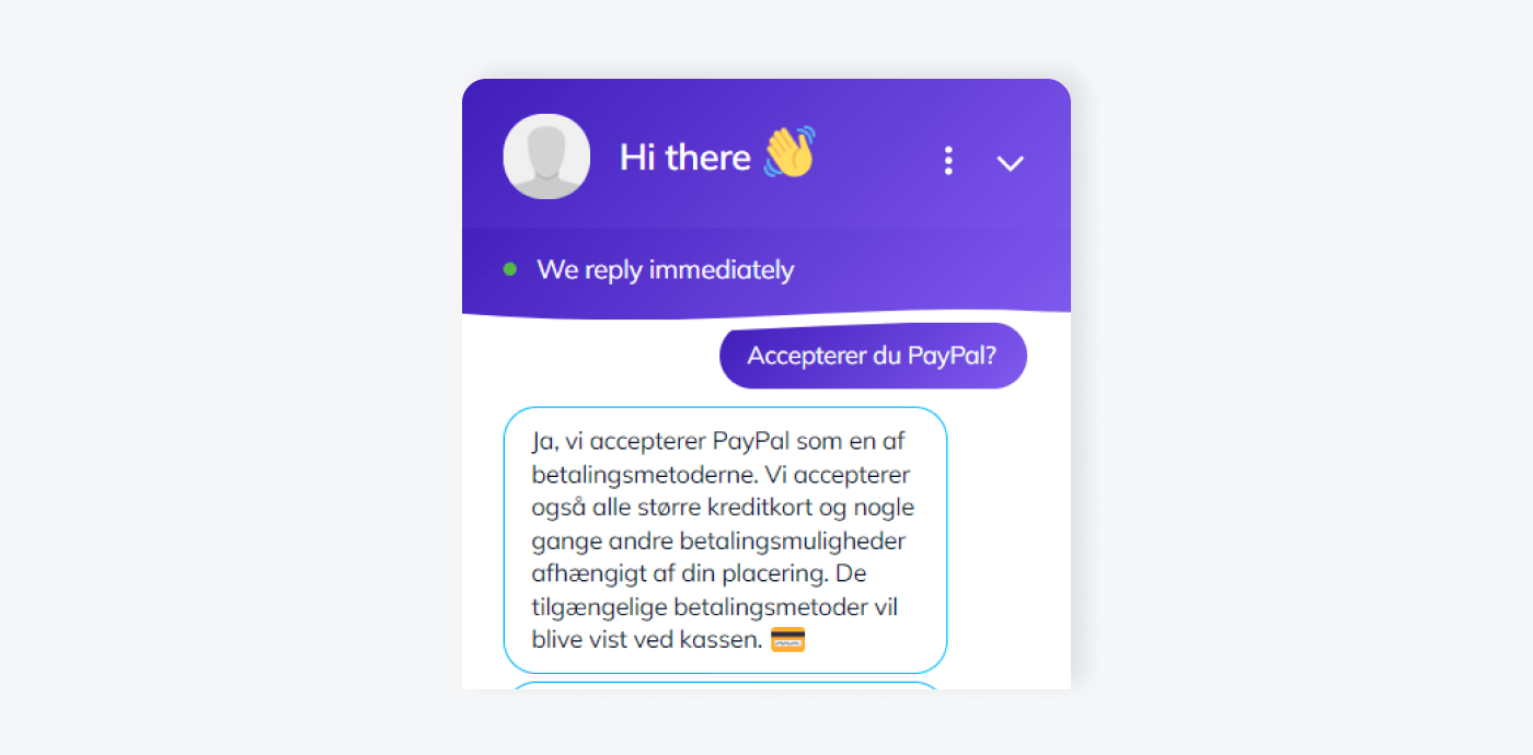 example of multilingual chatbot