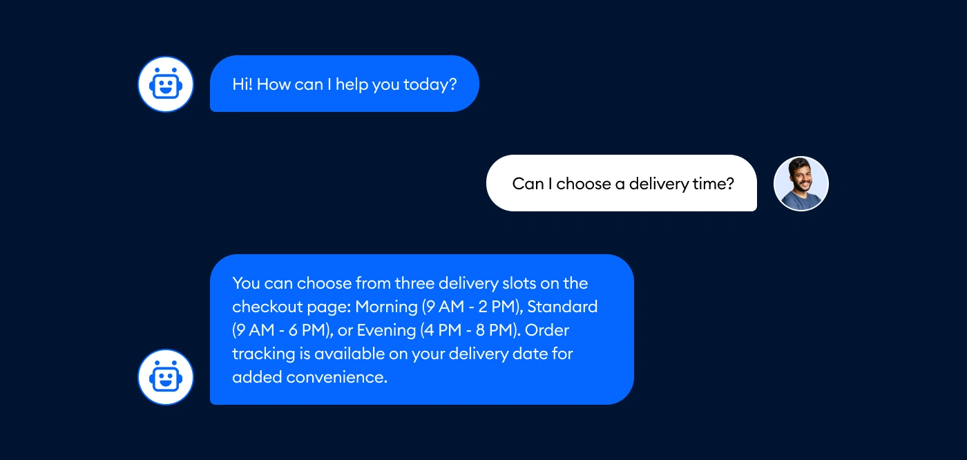 Lyro answers delivery questions