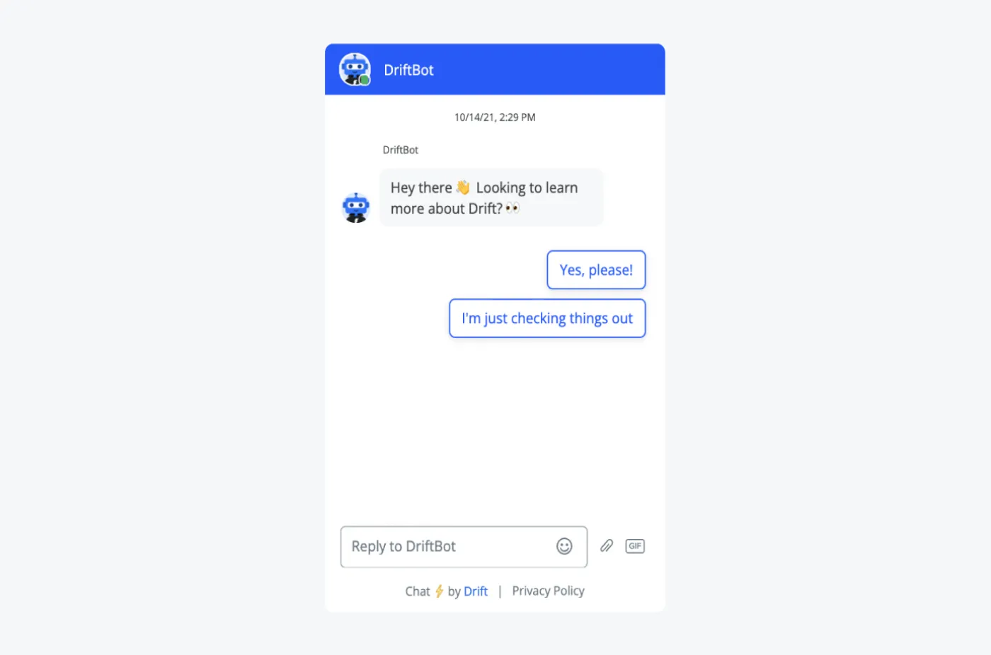 Salesloft sales chatbot